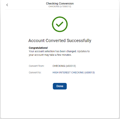 Conversion Checking Success