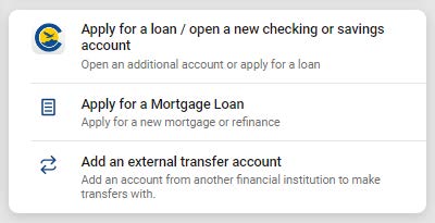 Applying for an Account or Loan example