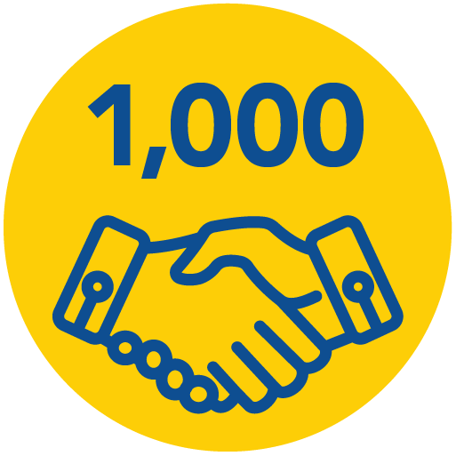 1,000 icon - shaking hands